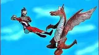 Ultraman Trigger Battles Melba | Ultraman Mainan Stop Motion | LJPL Animation