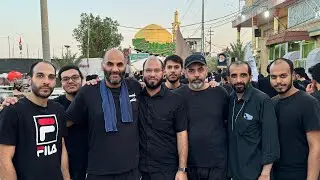 (١٧) طريق الجنه مشاية الاربعين (بين النجف و كربلاء عامود ٩٠٣) لبيك يا حسين 🏴🇰🇼 💔