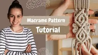 DIY Macrame Tutorial | Advanced Pattern | Double Half Hitch Knot