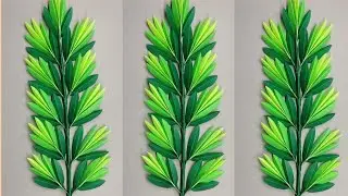 HOW TO MAKE PAPER LEAVES | PAPER LEAVES CRAFT IDEAS | PAPER LEAF MAKING FOR DECORATION