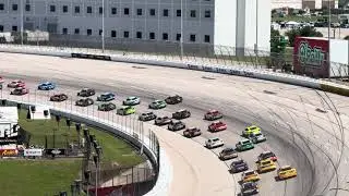 First laps of 2025 NASCAR Cup race at Texas Motor Speedway from grandstands