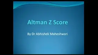 Altman Z Score