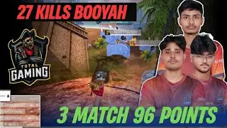 27 KILLS BOOYAH BY IQOO TG ESPORTS 🏆 | 3 MATCH 96 POINTS | TOTAL DOMINATION 🖤🔥#freefire 