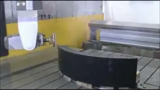 DONATONI - polishing and shaping a large piece of granite - QUADRIX DG 2000