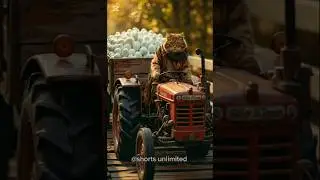 The Egg Seller Cat&rsquo;s Big City Journey | From Village to Success 🚜🥚✨#foryou#youtube#shotsvideo#meow
