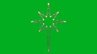 🌟 particulas luminosas forma de ESTRELLA DE NAVIDAD y angel chroma key 🌟