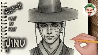 How to Draw Jinu Step by Step | Anime Manhwa Sketch Tutorial (USA & Canada)