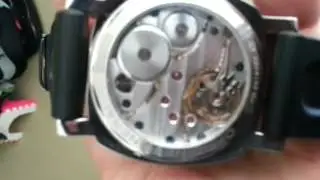 How *NOT* to wind a manual watch: owner of $6,500 Panerai trying to get his watch going.