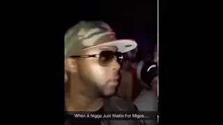 LMAO ! When a N*gga just waiting for Migos...