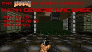 Gameplay of the first map of my doom wad (One Doomed Marine)