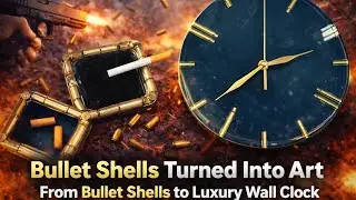 From Bullet Shells to Luxury Art | Resin Bullet Clock & Ashtray (Step-by-Step)