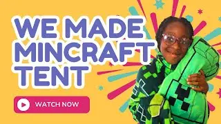 🏕️ Building a Cozy Minecraft Tent | Indoor Play Adventure!