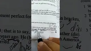 نحو Exercise 33 simple past and present perfect
