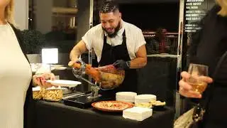Live Jam&oacute;n Ib&eacute;rico Carving at a Special Event | Chef Raymond x Paella Lifestyle