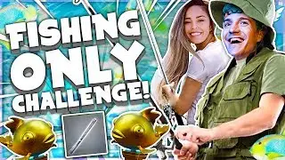 FISHING ONLY ft. Ninja, Basicallyidowrk, JordanFisher! - Valkyrae Fortnite