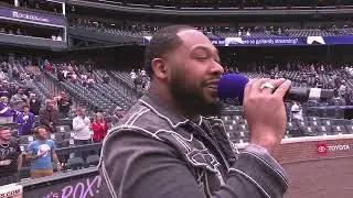 Colorado Rockies April 10 | Devin Bowles from MJ sings national anthem