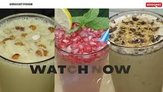 Cold Coffee, Badam Milk and Pomegranate Mojito | Easy Homemade Drinks | Breakfast Recipes | Dimple
