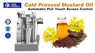 Mustard Cold Type Oil Press Machine|Cold Pressed Mustard Oil Extraction|Canola Oil Processing Plant