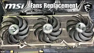 3070 MSI Gaming Trio Fans Replacement