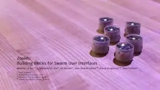 Zooids: Building Blocks for Swarm User Interfaces
