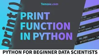 The Print Function (Print Statement) in Python - Python For Beginner Data Scientists.