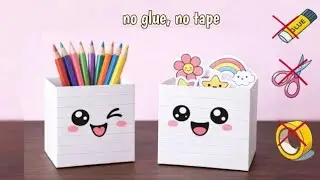 DIY Paper Box | Easy Origami Box Tutorial | How to make a Box (No Glue, No Scissors) | School Crafts