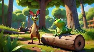 The Kangaroo Lost His Hat 🦘🎩 | Fun Animal Story for Kids | Learn Vocabulary & Problem-Solving