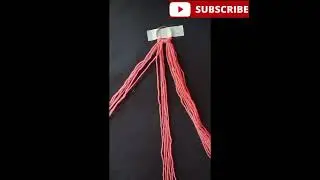 Super Easy keychain Tutorial/woolen keychain design#shortvideo