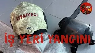 İtfaiye İş Yeri Yangınına Müdahale Ediyor!
