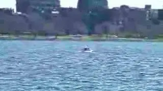 K-boat in 30 knot winds on charles river