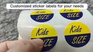 Customized Pattern Paper Sticker Labels #papersticker #customsticker #stickerlabels #shorts
