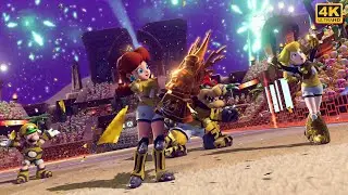 Mario Strikers: Battle League - Team Daisy Luigi Peach Bowser | Galactic Mode Turbo CUP | 4K