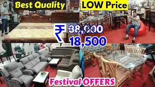 Furniture WOW Sales ₹ 18,500 Festival Spl Offers Sofa set Bed Dinning Tables Cot Hyd MS Furniture