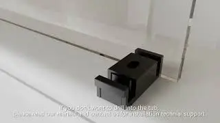MCOCOD&reg; DS13 Bathtub Shower Door - Installation Guide - Soft-Closing Double Sliding Tub Shower Door