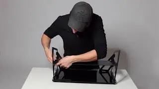Mining rig frame assembled with no screws or tools!
