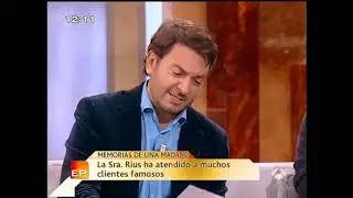 La Sra  Rius muestra su orgullo tras toda una vida haciendo se&ntilde;ores