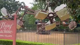 The Flying Machine Off Ride POV at Busch Gardens Williamsburg