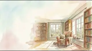 Library Inside the Rain: Lo-fi Focus #music #lofi #library