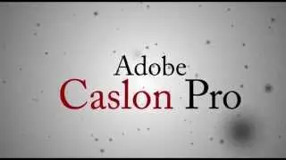 William Caslon Kinetic Typography