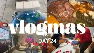 VLOGMAS Day 24: Cooking Christmas Dinner | Holiday Game Night | Family Fun