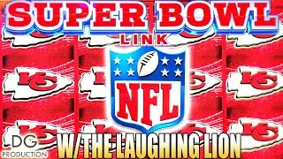 💥NEW💥 NFL SUPER BOWL LINK BIG WIN TOUCHDOWN W/@TheLaughingLion CHIEFS 49ERS SLOT MACHINE LAS VEGAS