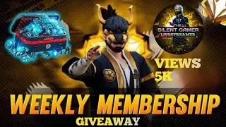#04 || FREE WEEKLY MEMBERSHIP GIVEAWAY💎😇|| FREE FIRE 🔥 || SILENT GAMER 😚❤️&zwj;🩹
