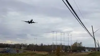 Air Canada first Boeing737max8 land in Moncton CYQM
