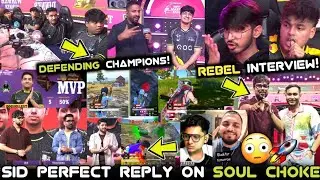 SouL #2 After Day 1🚀S8UL Happy Reactions🤩Sid MortaL On SouL Last Match Choke🧐Rebel Epic Interview😂