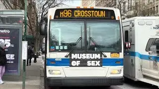 ᴴᴰ MTA MaBSTOA: 2010 Orion VII NG Hybrid #4693 on the M96 Bus @ W 96 St/Central Park W.