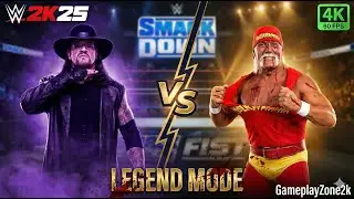 WWE 2K25 - The Undertaker vs Hulk Hogan - This Gameplay Looks REAL! (Legend Difficulty)