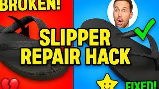 ​How to Fix a Broken Slipper at Home (EASY DIY)@GlobalVibeEntertainmenteasy home rapa #usa #craft