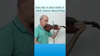 Isso faz o arco torto e voc&ecirc; nunca desconfiou!  #marcellomellofranco #auladeviolino #violino