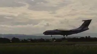 Volga-Dnepr Airlines Ilyushin IL 76 Landing at Davao International Airport (RPMD)