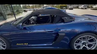 Porsche (982) Boxster Spyder RS Roof Install - How the Manual Top Works in Real Life (Hardest!!!)